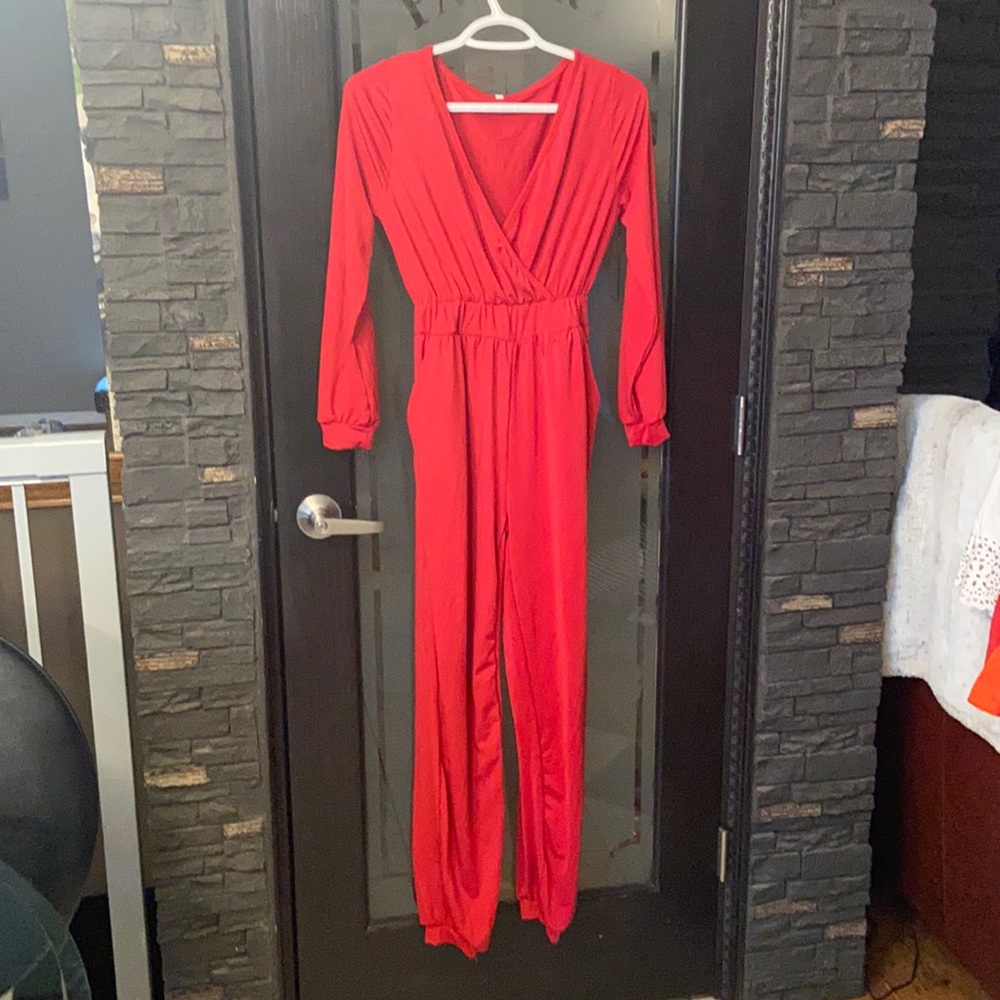 Woman’s stunning Red Jumpsuit